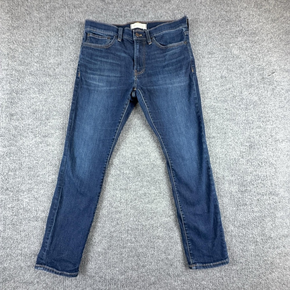 Madewell Jeans Mens 32x28 Blue Skinny Slim Fit Stretch Medium Wash Denim Pants
